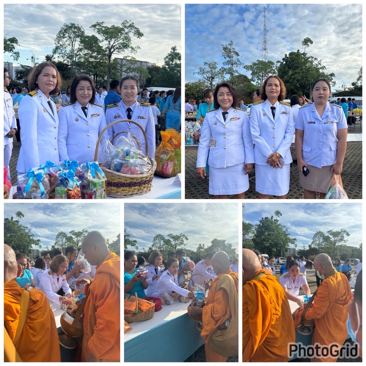 เจ้าหน้าที่สำนักงานขนส่จังหวัดสุราษฎร์ธานี เข้าร่วมพิธีเจริญพระพุทธมนต์และทำบุญตักบาตรถวายเป็นพระราชกุศลเนื่องในวันเฉลิมพระเกียรติสมเด็จพระนางเจ้าสิริกิติ์ พระบรมราชินีนาถ พระบรมราชชนนีพันปีหลวง เนื่องในโอกาสวันเฉลิมพระชนมพรรษา วันอังคารที่ 12 สิงหาคม 2568 สนามหน้าศาลากลางจังหวัดสุราษฎร์ธานี