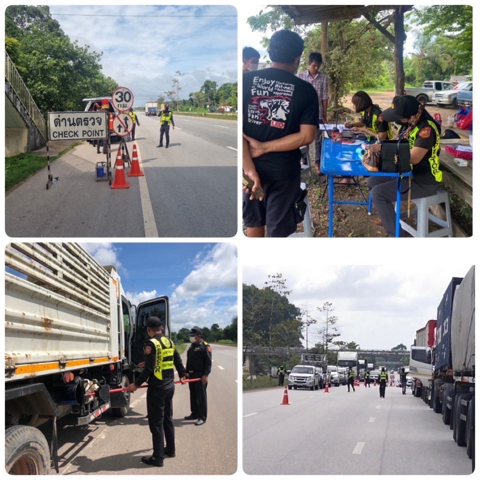 ขนส่งจังหวัดสุราษฎร์ธานี มอบหมายให้ผู้ตรวจการออกตรวจสอบและบังคับใช้กฎหมายกับรถทุกประเภทที่ฝ่าฝืนกฎหมายว่าด้วยรถยนต์ และกฎหมายว่าด้วยการขนส่งทางบก